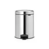 Brabantia NewIcon 5L Pedal Bin Brilliant Steel