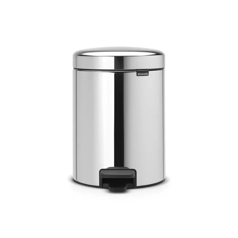 Brabantia NewIcon 5L Pedal Bin Brilliant Steel