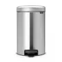Brabantia NewIcon Pedal Bin 12L Matt Steel