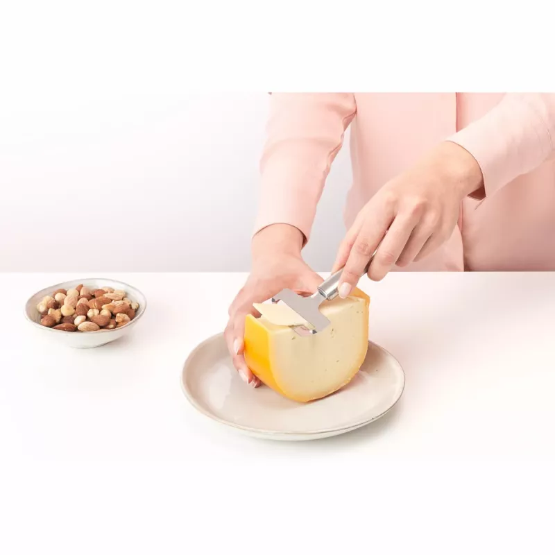 Brabantia Profile Cheese Knife for Soft Cheeses, Matt Steel