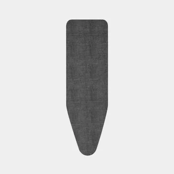 Brabantia Ironing Board Cover Denim Black, Size B, 124x38 cm, 8mm Padding