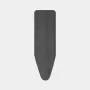 Brabantia Ironing Board Cover Denim Black, Size B, 124x38 cm, 8mm Padding