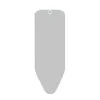 Brabantia Ironing Board Cover, 124x45 cm, Metallised Cotton, 2mm Foam, Metallic Grey