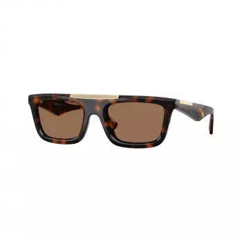 Burberry BE4451U300273 Men's Square Acetate Sunglasses, Havana, Brown Gradient Lens, 54-21-140