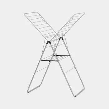 Brabantia HangOn Wall-Mounted Drying Rack, 20 m, Metallic Grey
