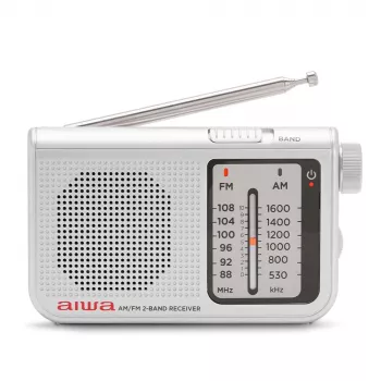 AIWA RS-55/SL Portable Analog AM/FM Pocket Radio, Gray