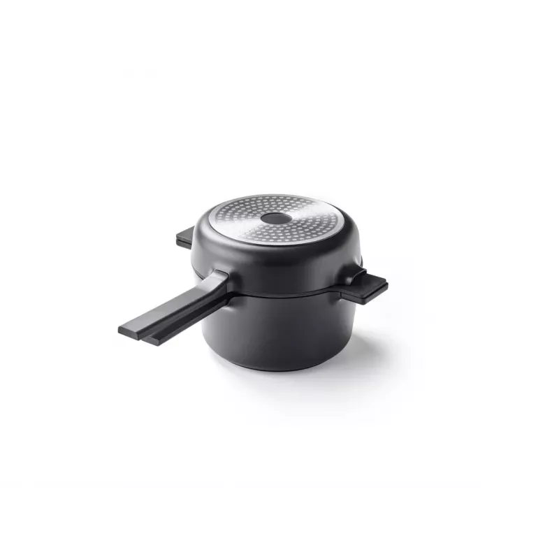 Brabantia All-in-One 5-Piece Stainless Steel Cookware Set with Glass Lids, Induction Safe, Silver