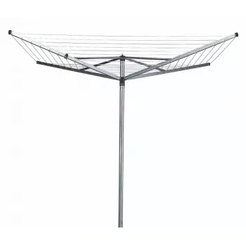 Brabantia Topspinner Rotary Dryer 40m, 4 Arms, Metallic Grey