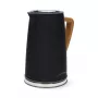 Gastronoma 18130006 Electric Kettle, 1.7 L, 2200 W, Stainless Steel, Black, Cordless, 360° Base