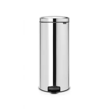Brabantia NewIcon Pedal Bin 30L Brilliant Steel