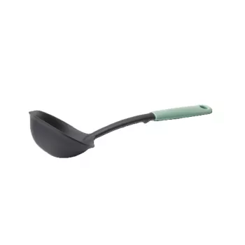 Brabantia Tasty+ Soup Ladle with Integrated Scraper, Jade Green