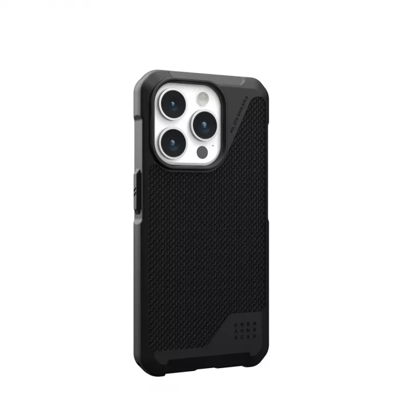 UAG Metropolis LT Magsafe Case for iPhone 15 Pro - Aramid Fiber, Black