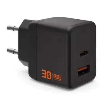UAG Urban Armor Gear SRGE GaN Wall Charger 30W PD USB-C/USB-A Black 9B443511V4040
