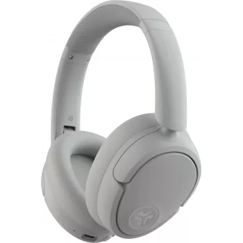 JLab Lux ANC Wireless Over-Ear Headphones with Active Noise Cancellation, Bluetooth 5.3, 70-Hour Battery, White IEUHBJLUXANCRWHT62