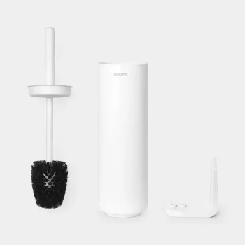 Brabantia ReNew Toilet Brush with Holder, Mineral White