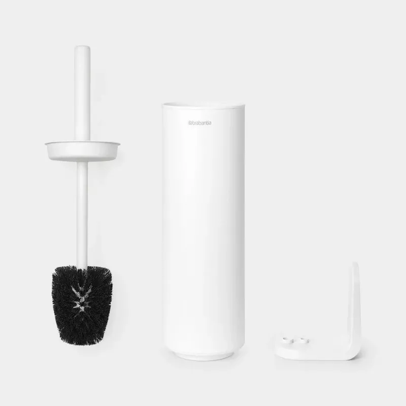 Brabantia ReNew Toilet Brush with Holder, Mineral White