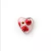 LEKUE Heart Ice Cube Tray with Lid, Red, 18 Cavities, Platinum Silicone