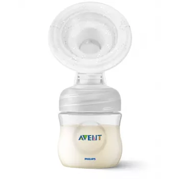 Philips Avent Lotus Manual Breast Pump with 3 Storage Cups and Adapter