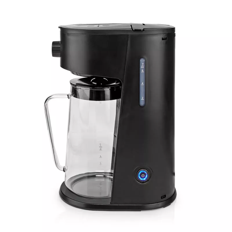 Gastronoma 18100004 Iced Coffee and Tea Maker, 2.5 L, 1500 W, Black/Stainless Steel