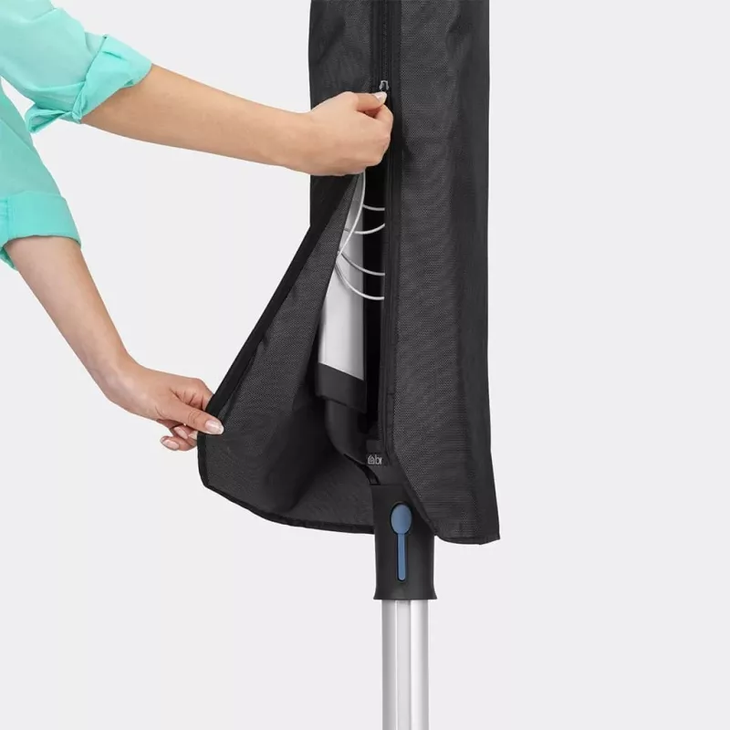 Brabantia Rotary Dryer Lift-O-Matic 50 m, Metallic Grey