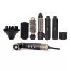 Melissa 7-in-1 Multi-Functional Hair Styler, Ceramic Coated, 180°C, Black/Silver