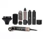 Melissa 7-in-1 Multi-Functional Hair Styler, Ceramic Coated, 180°C, Black/Silver