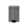 Brabantia NewIcon 5L Pedal Bin, Mineral Concrete Grey