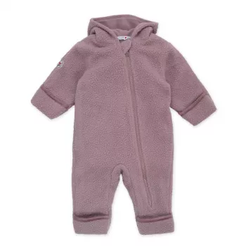 Lodger Skier Teddy Baby Jumpsuit, Size 62, Rose