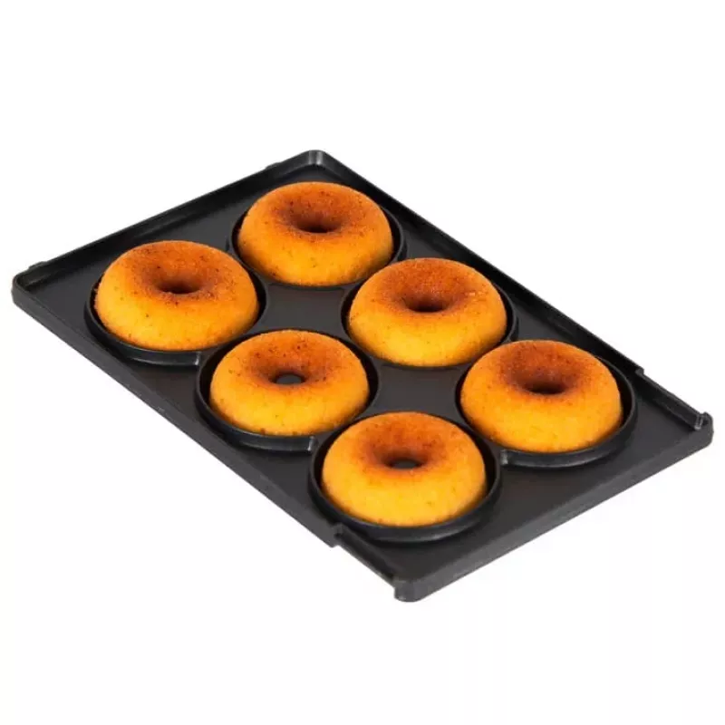 Trebs 6-in-1 Snack Maker Red – Waffle, Sandwich, Grill, Donut, Poffertjes, Cupcake