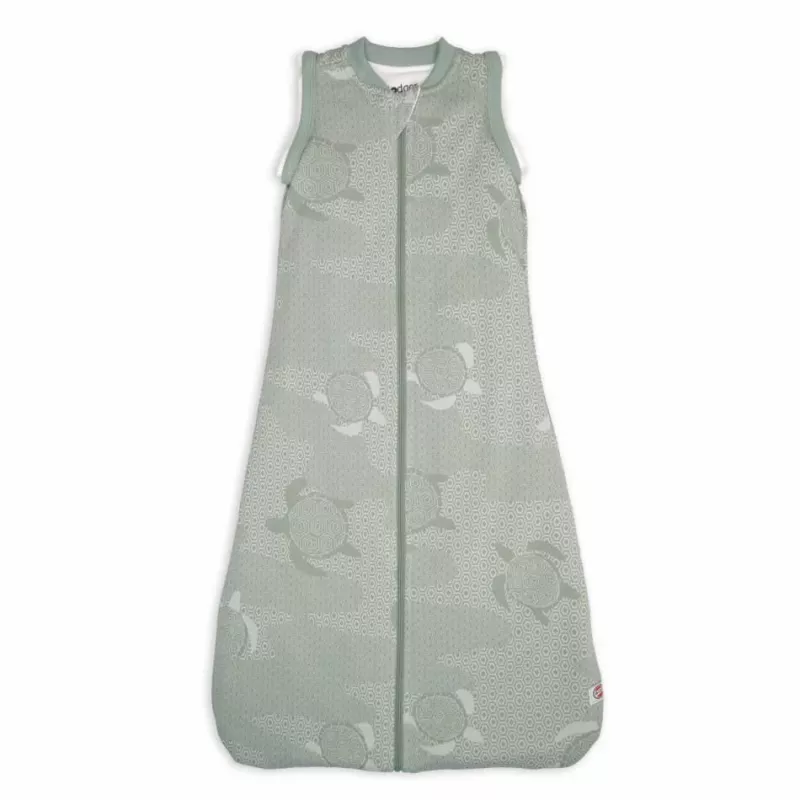 Lodger Hopper Matcha Turtle Baby Sleeping Bag with Removable Sleeves, Silk, 68/80 cm