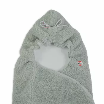 Lodger WPT 109 Wrapper Teddy Silk Touch Baby Swaddle Blanket, Cream