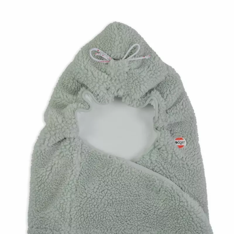 Lodger WPT 109 Wrapper Teddy Silk Touch Baby Swaddle Blanket, Cream