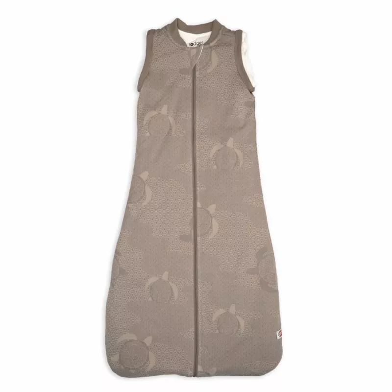 Lodger Hopper Matcha Turtle Baby Sleeping Bag with Removable Sleeves, Buffalo, 68/80