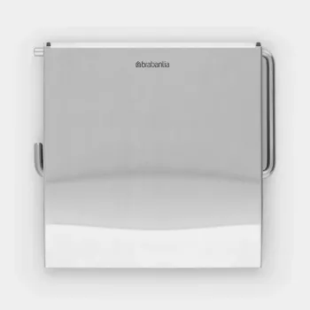 Brabantia 385322 Wall-Mounted Toilet Roll Holder, Matt Steel