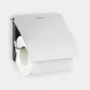 Brabantia 385322 Wall-Mounted Toilet Roll Holder, Matt Steel