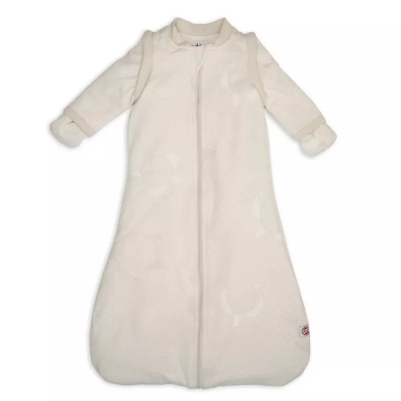 Lodger Hopper Matcha Turtle Baby Sleep Sack with Removable Sleeves, Birch, 50/62