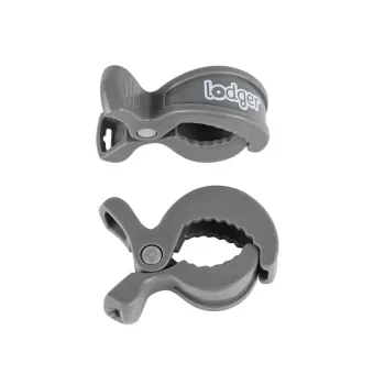 Lodger Clip Swaddler Clips for Cotton Swaddle (2 pcs), Carbon