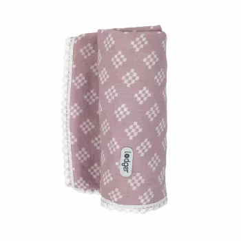 Lodger Swaddle Tribe Muslin Swaddle Blanket 120x120 cm Rose