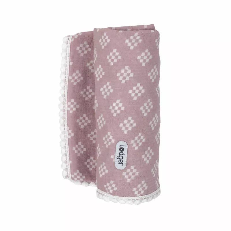 Lodger Swaddle Tribe Muslin Swaddle Blanket 120x120 cm Rose