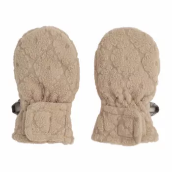 Lodger Mittens Folklore Fleece Baby Mittens, Beige, 12-24 Months