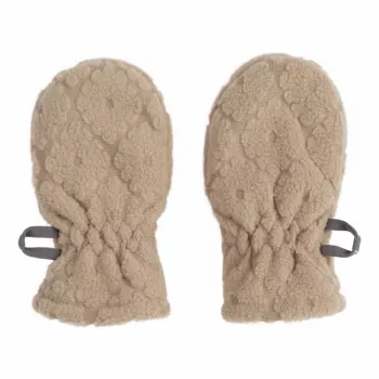 Lodger Mittens Folklore Fleece Baby Mittens, Beige, 12-24 Months