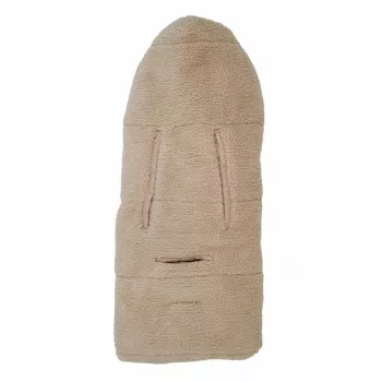 Lodger WPT 630 Teddy Swaddle Blanket, Beige, 100x100 cm, Fleece