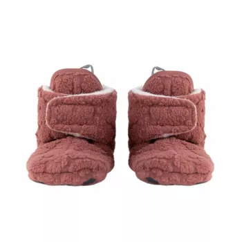 Lodger Slipper Folklore Fleece Baby Slippers, 12-18 Months, Rosewood