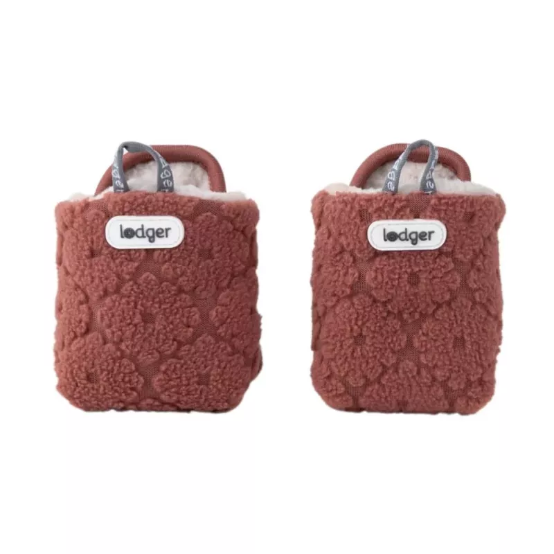 Lodger Slipper Folklore Fleece Baby Slippers, 12-18 Months, Rosewood