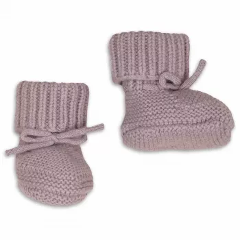 Lodger Slipper Merino Wool Baby Slippers, Rose, 6-12 Months