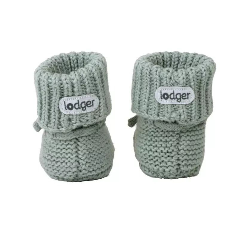 Lodger Slipper Knit Baby Booties Silk 0-6 Months
