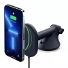 iOttie Velox Magnetic Wireless Charger Dash & Windshield Mount - 7.5W Qi Fast Charging, MagSafe Compatible, Black