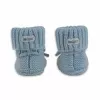 Lodger Slipper Merino Wool Baby Slippers, Blue Fogg, 6-12 Months