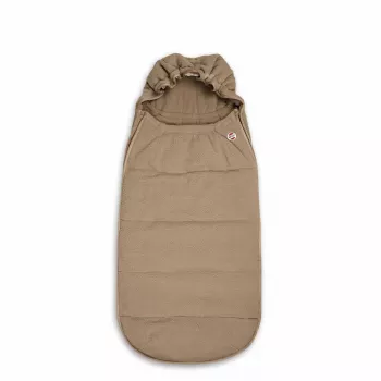 Lodger Mini BunkerTeddy All-Season Car Seat Footmuff, Beige