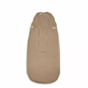 Lodger Mini BunkerTeddy All-Season Car Seat Footmuff, Beige